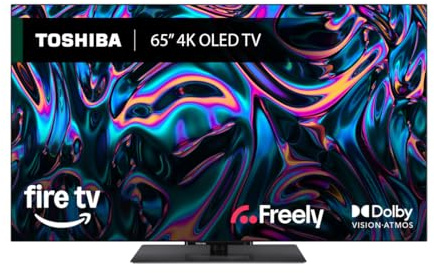 Toshiba 65 inch XF9F53DB, Smart OLED 4k 120Hz, Fire TV Freely, Disney+, Prime Video, Netflix, Dolby Atmos, Dolby Vision, Sound by Onkyo, Works with Alexa 2025