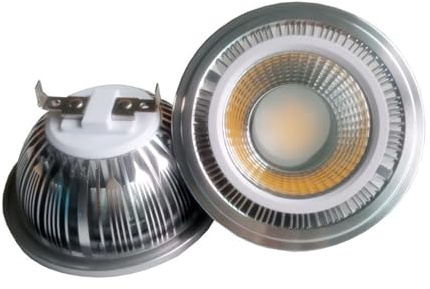 JCKJWL 1 bombilla reflectora LED de 18 W AR111, de aluminio, lámpara de interfaz G53 Iluminación de áreas grandes(Warm White,G53)