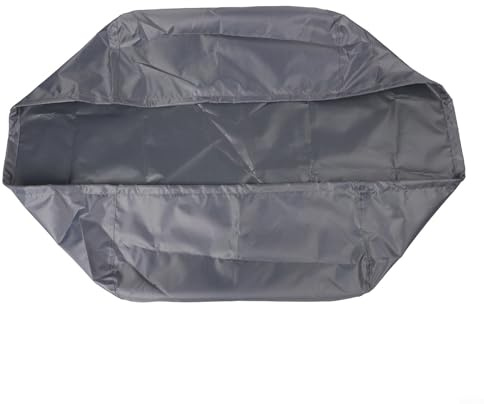 Niceminiwall Copertura protettiva impermeabile per barbecue, copertura per barbecue all'aperto, protezione per griglia da tavolo da 56 cm, con cappuccio (grigio)