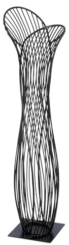 Casablanca Dekoobjekt Die Verbundenheit aus Metall - matt schwarz - Höhe 63cm x Breite 17cm - Tischdekoration