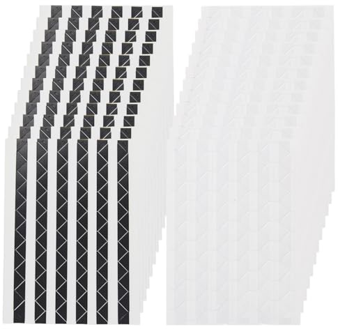 FILOEEX 2244 Pcs Self Adhesive Photo Corners for Scrapbook with Clear Edge Black and White Photo Stickers for Mounting Albums, DIY Crafts, Journals, Scrapbook