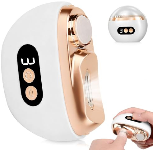 3-in-1 Electric Nail Clippers, Easy Nail Trimmer for Toenails Fingernail, Smart Nail Clippers for Seniors, Baby, 3-Speed Nail Grinder Trimmer, Electric Nails Care Tool with LED Light, Scraps Storage