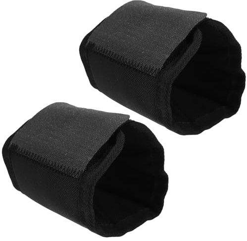HOLIDYOYO Protectores para Patas de Caballo Negros 2 Piezas, Botas Antimoscas Transpirables, Resistentes al Desgaste y Absorción de Impactos, Ideales para Cuidado y Transporte Equino