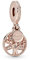 PANDORA Funkelnder Stammbaum Charm-Anhänger mit Cubic Zirkonia in 14 Karat rosévergoldete Metalllegierung Moments Collection