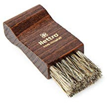 Lettro Spazzola Applicatore Lucido per Scarpe, Spazzola per Scarpe in Legno Ideale per Applicare Crema e Cera su Scarpe e Stivali in Pelle, Spazzola in Crine di Cavallo