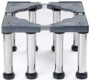 Support pour Machine à Laver en Acier Inoxydable Socle Lave-Linge SèChe-Linge RéGlables en Hauteur 29-32cm Augmenter Stent Universel RéFrigéRateur Base Support Lourd Forte Stabilité