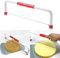 XL - Cortador de nivelador de pasteles ajustable para tartas de 6 a 16 pulgadas, herramienta auxiliar de estratificación, cortador de pan, cortador de tostadas, sierra de alimentos de acero inoxidable
