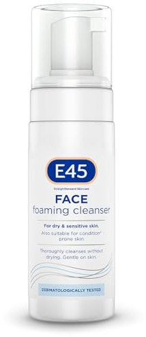 E45 Gesichtswaschschaumreiniger - tägliches Gesichtsreiniger für trockene und empfindliche Haut - Gesichtsreiniger - entfernt überschüssiges Öl und Make -up für saubere - Hautpflege Gesichtswash