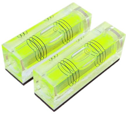 SIZIKJXGHWYI 2 niveles cuadrados de burbuja con base magnética de 52 x 20 x 15 mm, nivel de burbuja, tres líneas, herramientas de diseño de medición de alta precisión