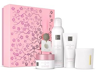 RITUALS Caja de regalo The Ritual of Sakura, Medium - Set de baño con productos para el cuidado de la piel con leche de arroz y flor de cerezo - Propiedades nutritivas y renovadoras