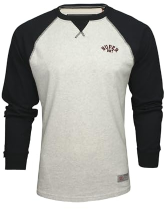 Superdry T-shirt à manches longues « Vintage Athletic Baseball Top » pour homme, L