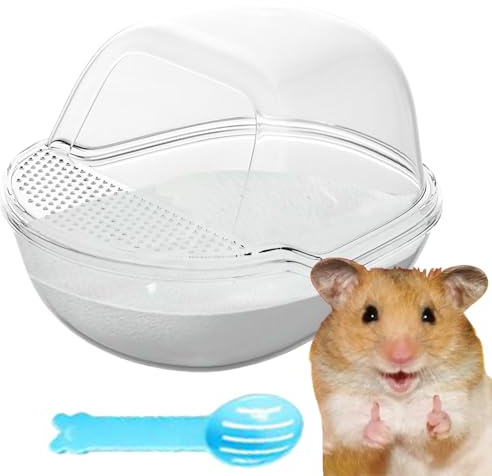 Scatola Da Bagno Con Sabbia Per Criceti - Scoop Da Bagno Trasparente Con Lato Alto | Vasca Per Criceti Cincillà Gerbilli Senza Polvere | Bambini Proprietari Di Piccoli Animali Domestici, Regalo Perfet