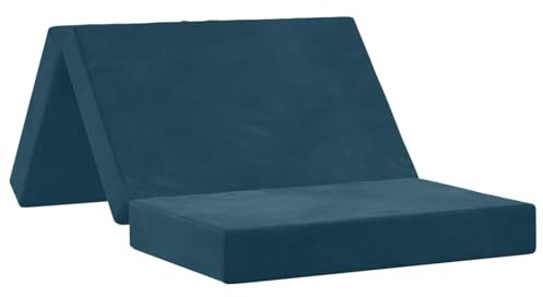 vidaXL Fällbar Soffbed 100 x 67 x 45 cm Blå