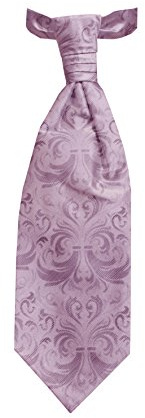 Remo Sartori - Corbata Plastron Corbata de novio ceremonia de seda satinada floral, fabricado en Italia, para hombre, violeta, Talla única