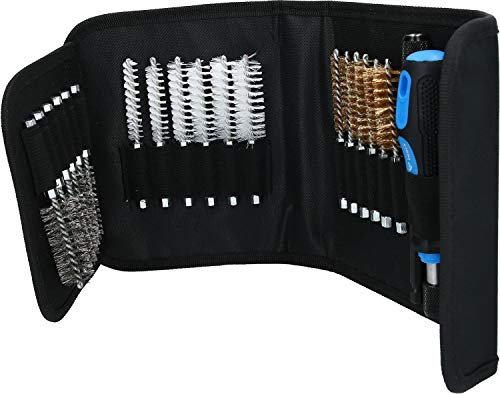 BRILLIANT TOOLS BT103000 Jeu de brosses de nettoyage, 20 pcs [Powered by KS TOOLS]