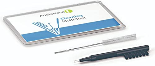 AudioNova - Reinigungsset für Hörgeräte – 3-in-1-Pflegeset gegen Ohrenschmalz für Hörhilfe - Hörgeräte Reinigungsset - hörgerät zubehör