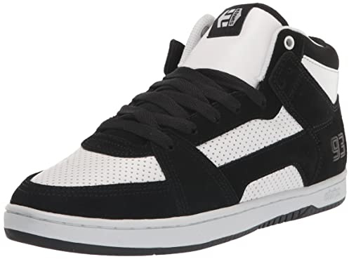 Etnies Herr Mc Rap Hi Top skatesko skridskor, svart/vit/vit, 42 EU, Svart vit vit, 42 EU