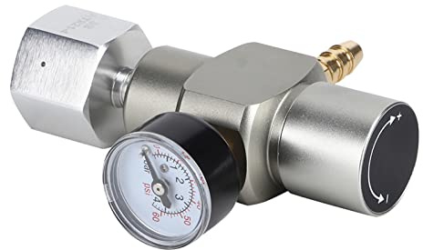 2 i 1 CO2 Gas Regulator Mini Keg Regulator Gasledning Montage Tryckmätare Öl Growler Regulator Öl Soda Vattentillverkningsverktyg