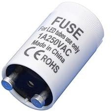 6 Pezzi Starter Neon, Starter per Tubo Fluorescenti 4-65W 220V-240V, Starter per Tubi Neon, Adatto per Lampade Fluorescenti, Avvio Immediato Tecnologia Longlife, per Ambienti Domestici e Commerciali