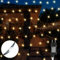 Gresonic 3 * 3M 270er LED Lichternetz Lichtervorhang Lichterkette Warmweiß Deko Leuchte Innen und Außen Weihnachten Hochzeit (Warmweiß 8 Modi Grünes Kabel, 270LED)