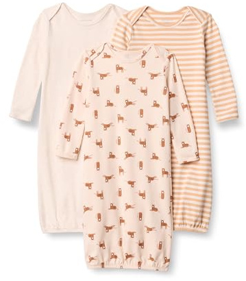 Amazon Essentials Chemise de Nuit à Manches Longues en Coton Mixte Bébé