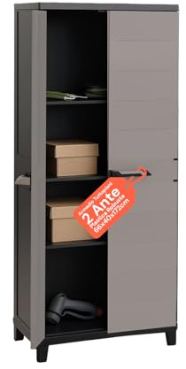 Avilia Armadio Prime con 2 Ante Plastica Riciclata Effetto Legno (Light)