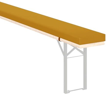 Coussin de banc imperméable et antidérapant avec fermeture éclair et boucle, pour table de bière, pour extérieur, tentes, 12220 x 28 x 3 cm