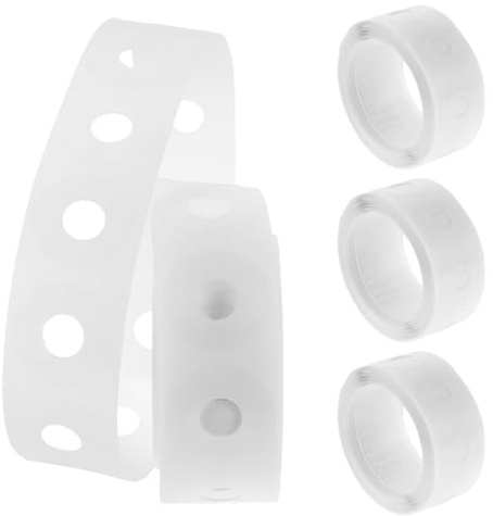 Zerodeko Pegatinas de Refuerzo Transparentes para Agujeros de Papel 250 Unidades Autoadhesivas de 06 CM Protectores Resistentes para Hojas Perforadas Uso Escolar y Oficina