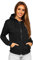BOLF Damen Kapuzenpullover Reißverschluss Hoodie Sweatshirt mit Kapuze Pullover Pulli Langarmshirt Freizeit Sport Fitness Outdoor Casual Style W03B Schwarz L [A1A]