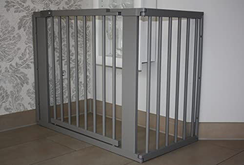 Schutzgitter Absperrgitter Türgitter Treppenschutzgitter 117 bis 363 cm grau (139cm)