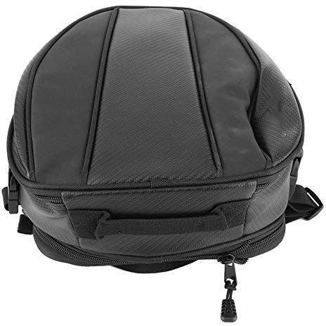 Borsa Posteriore Moto 7,5L-10L, 14x24x29,5cm, Nero Panno Oxford Impermeabile, Per Moto Cross, Dual-Sport Ed Enduro