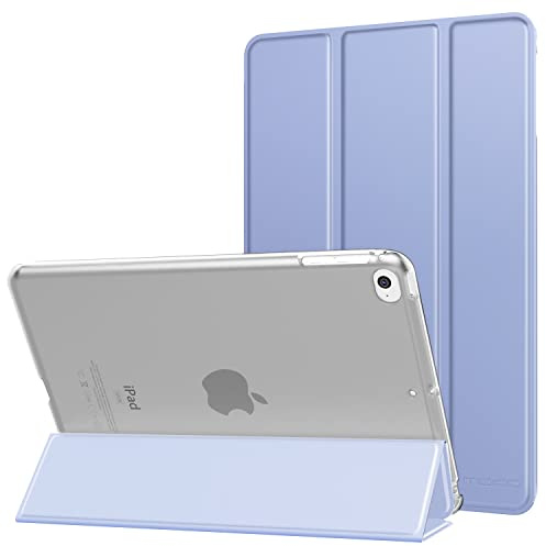 MoKo Schützhülle Kompatibel mit iPad mini 5. Generation 7.9 2019/iPad Mini 4 2015 - Auto Schlaf/Aufwach Intelligente Hülle mit Translucent Rückseite Standfunktion Cover, Lavendel