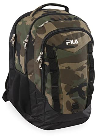FILA Unisex Deacon 6 Rucksack, Schwarz-Camo, One Size