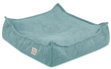 MISIOO Cuscino da pavimento di alta qualità, 60 x 60 x 20 cm, per la cameretta dei bambini, con imbottitura, perfetto per giocare, rilassarsi e imparare, cuscino morbido e confortevole per bambini