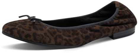 Tamaris Damen Ballerina Leder braun 39