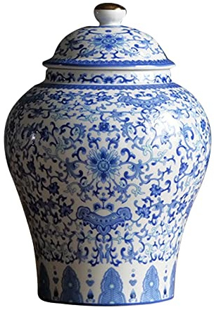 EQWQSIXD Porslinsburk present till bröllop, festglaserad handmålad vacker 1300 ml stil D, typ 3