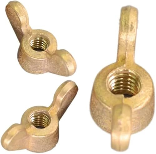 WBTAJZHY Écrou Papillon, Écrous à Oreilles serrer la Main, écrous en Laiton(M16 1pcs)