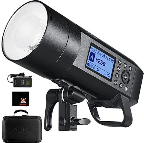 GODOX AD400 Pro TTL Flash Esterno 400W 1/8000 HSS 0,01-1s Tempo di riciclo 30W Lampada da modellazione Monolight Flash Strobo
