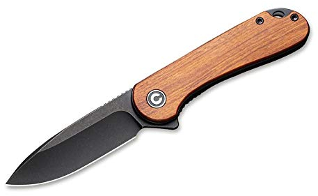 WE Knife Unisex – Erwachsene Elementum Bubinga Taschenmesser, Braun, 17,7 cm