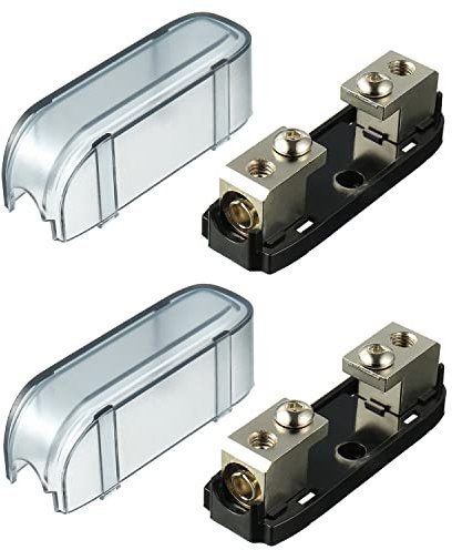 SIGANDG Mini ANL Sicherungshalter Midi Fuse Holder Auto Parts Inline Sicherungshalter für Marine Automotive (2 Stück)