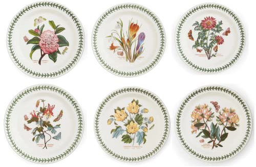 Portmeirion Botanic Garden - Piatto da insalata, 20 cm, 6 pezzi