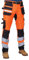 HASHOOB TRADING FZE Men’s Hi Vis High Visibility Work Trousers with Reflective Tape Multi Pocket Pants (K1HV-OR1, 34W X 32L) Orange