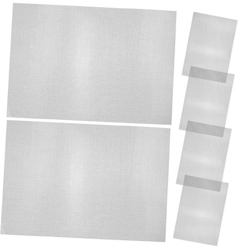 HOMSFOU 6 Piezas Malla de alambre antioxidante neto mascota tela de alambre cerca de pantalla de privacidad air filter mallas metálicas alambre de jardín vallado de jardín Acero inoxidable