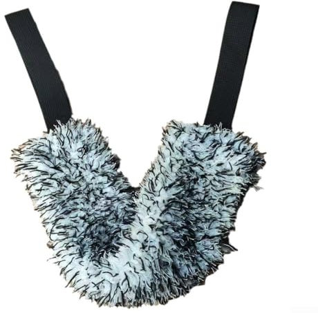 Design innovant, outil de nettoyage de voiture en microfibre, suceur plat efficace et brosse à jantes (noir)