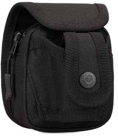 Pochette Tactique pour Lance-Pierre – Sac Banane et Sac à Dos en Nylon Durable avec Porte-munitions pour balles d'acier, Accessoires de Chasse (Black)