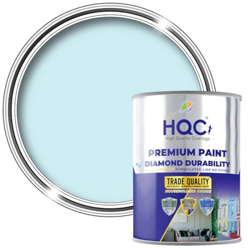 HQC Chalkboard & Blackboard Paint – Light Blue - 2.5 Litre | Waterproof & Highly Durable Emulsion | Blackboard Paint for Interior & Exterior Walls & Boards | Matt Finish