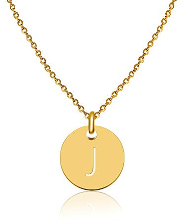 GD GOOD.designs Initialen Halskette Frauen Mädchen mit Gravur J Jana Janina Jasmin Jennifer Jenny Jessica Johanna Jule Julia Jan Jannik Johannes Jonas Julian Julius Justin