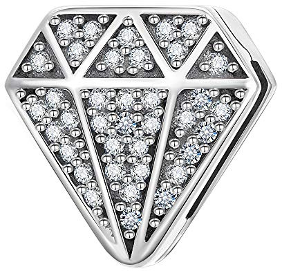 Engelsflügel-Anhänger, 925er-Sterlingsilber, Clip-Anhänger, passend für Reflexions-Armband für Frauen, Metall, Zirkonia