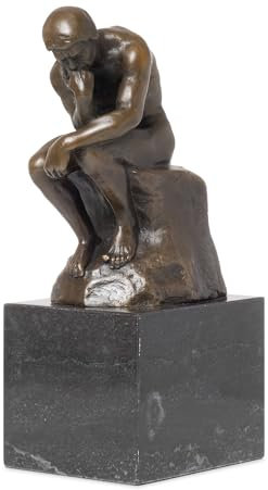 Moritz Figura de bronce del pensador altura 20 cm 2,1 kg escultura estatua antigua