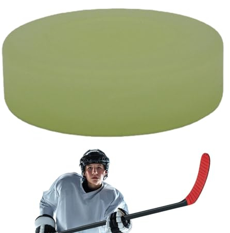 Monozoz Unisex Puck Eishockey Pucks Sporthockey Puck Hockey Puck Hockey Im Dunkeln Leuchtender Eishockey Puck, Im Dunkeln Leuchtender Hockeyball, Leuchtende Grüne Sport Dodgeballs, Leuchtende Bälle